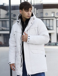 Parka de iarnă Staff st white melange