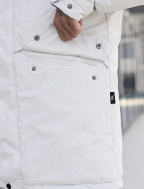 Parka de iarnă Staff st white melange
