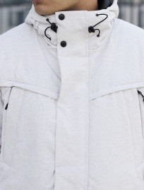 Parka de iarnă Staff st white melange