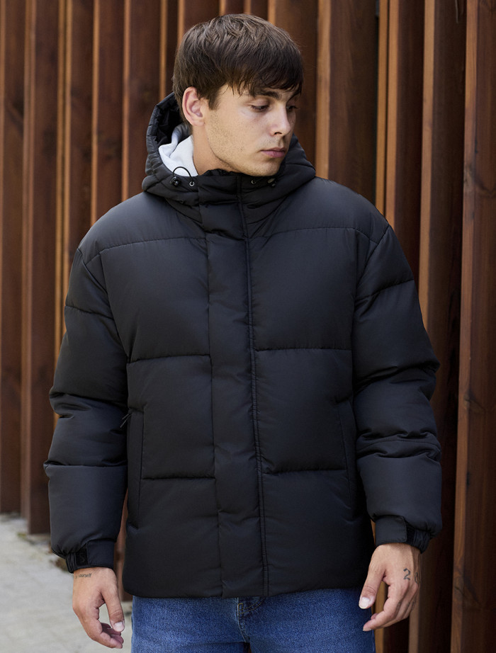 Geacă de iarnă Staff bix black oversize