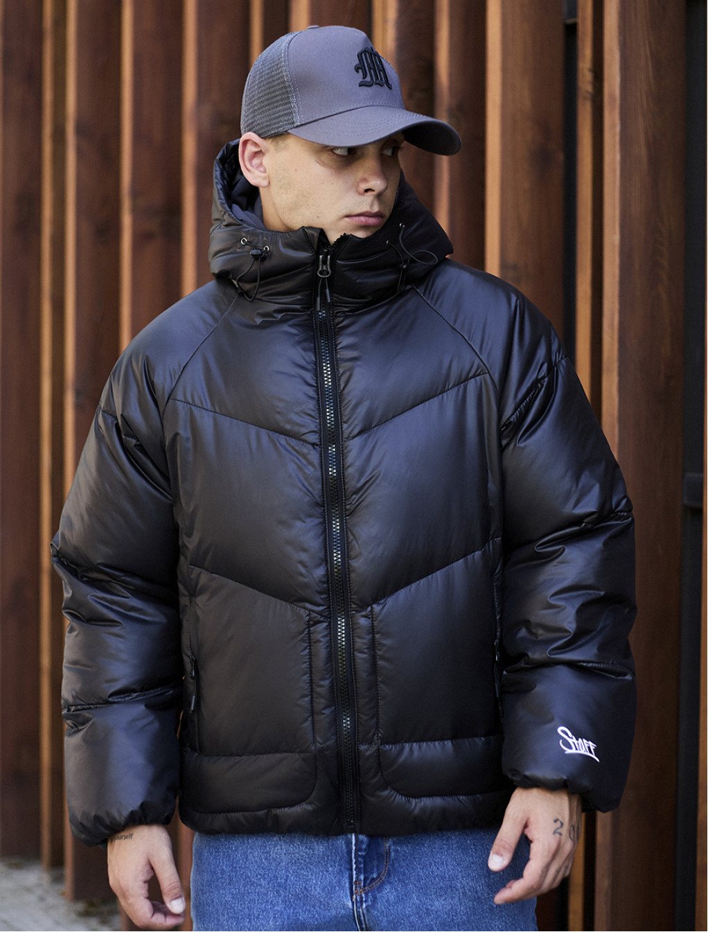 Geacă de iarnă Staff lyx black