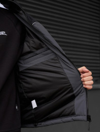 Geacă de iarnă Staff im black & gray reflective