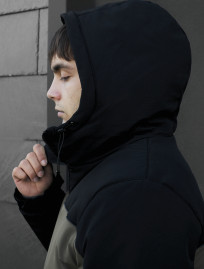 Geacă de iarnă Staff im black & dark khaki reflective
