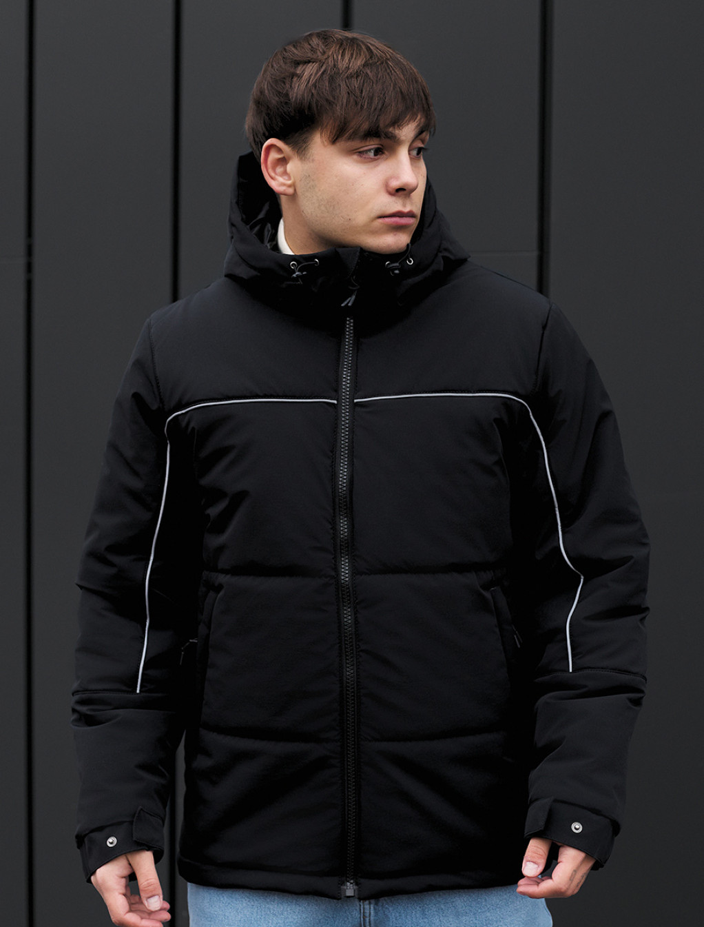 Geacă de iarnă Staff im black reflective