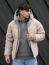 Geacă de iarnă Staff shum light beige