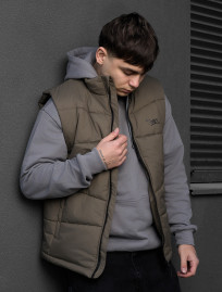 Vestă Staff jova dark khaki logo