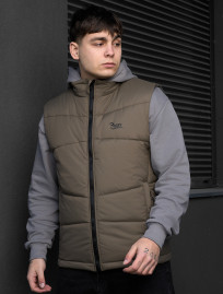 Vestă Staff jova dark khaki logo