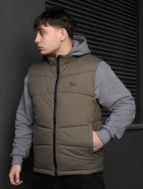 Vestă Staff jova dark khaki logo
