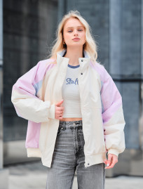 Geacă de damă Staff co milk & light viola oversize