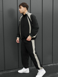 Costum de trening Staff cap black & light olive oversize