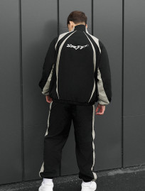 Costum de trening Staff cap black & light olive oversize