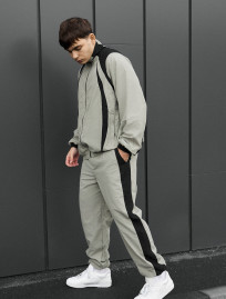 Costum de trening  Staff cap light olive & black oversize