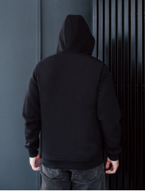 Hanorac cu fermoar Staff zip basic black fleece