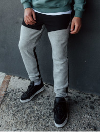 Pantaloni de trening Staff de gray melange fleece