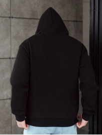 Hanorac Staff black netting oversize fleece