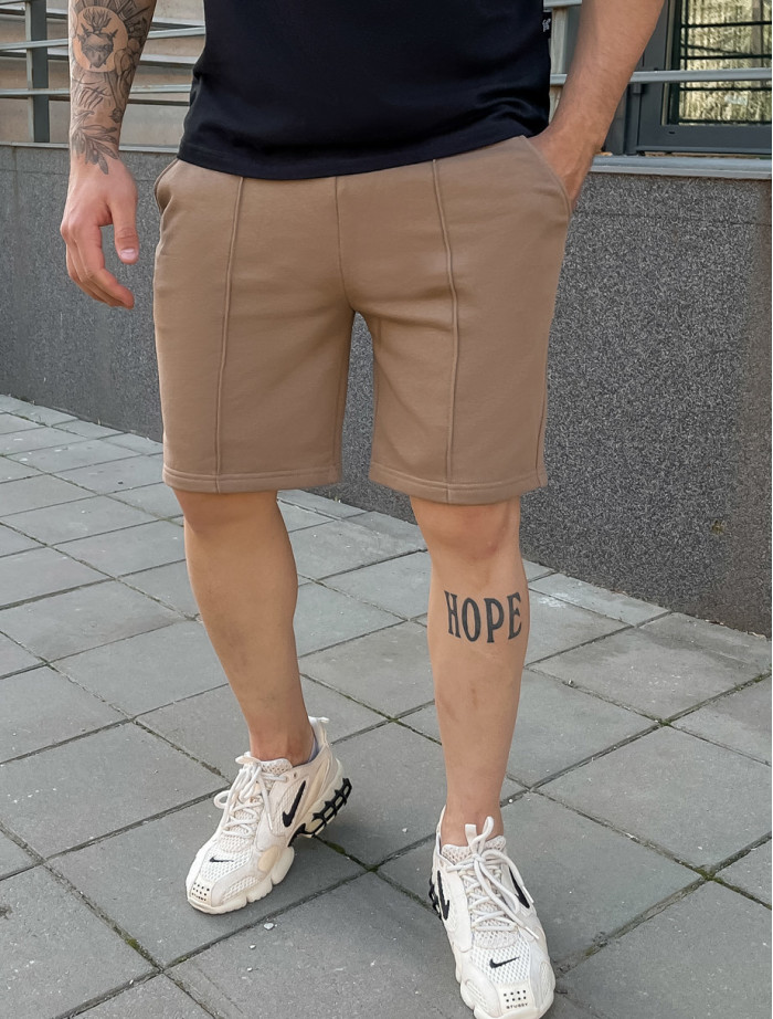 Pantaloni scurți tricotați Staff sa brown