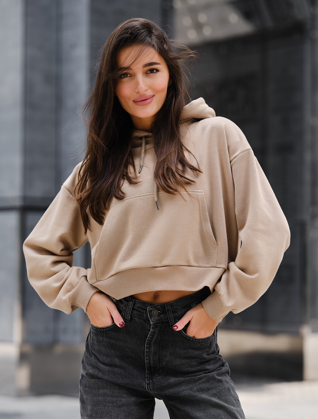 Hanorac de damă Staff mi beige