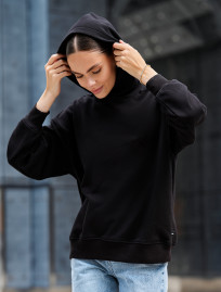 Hanorac de damă Staff re black oversize