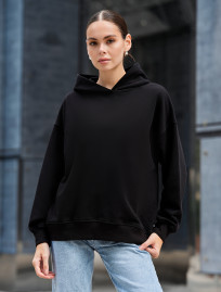 Hanorac de damă Staff re black oversize