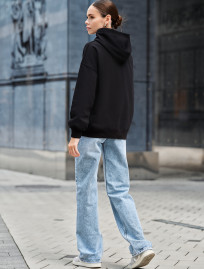 Hanorac de damă Staff re black oversize