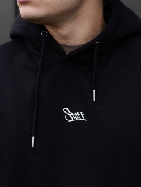 Hanorac Staff black logo front oversize fleece