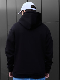 Hanorac Staff black logo front oversize fleece