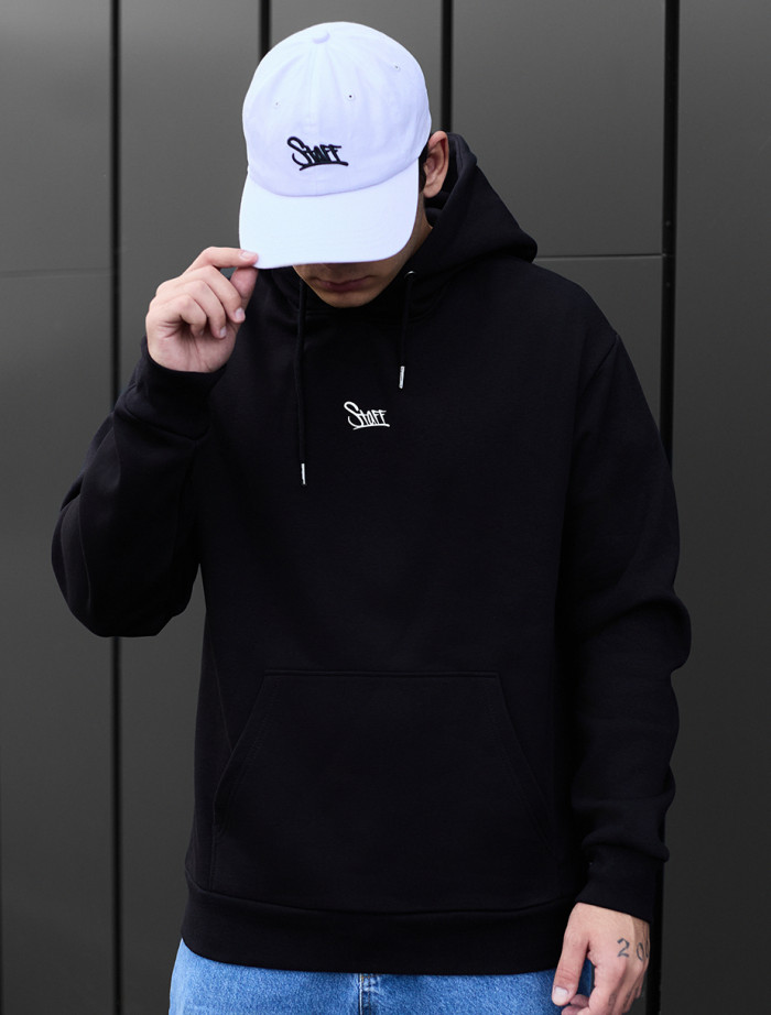 Hanorac Staff black logo front oversize fleece