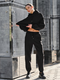 Trening de damă Staff co black oversize fleece