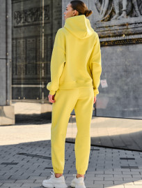 Trening de damă Staff co lime oversize fleece