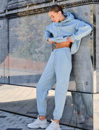 Trening de damă Staff co light blue oversize fleece