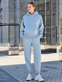 Trening de damă Staff co light blue oversize fleece