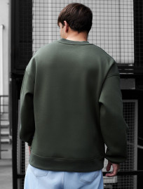 Bluză de trening Staff khaki oversize fleece