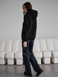 Hanorac de damă Staff sow black logo oversize fleece