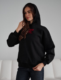 Hanorac de damă Staff sow black logo oversize fleece