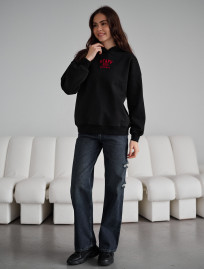 Hanorac de damă Staff sow black logo oversize fleece