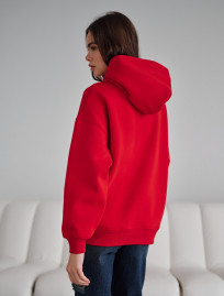 Hanorac de damă Staff sow red logo oversize fleece