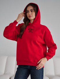 Hanorac de damă Staff sow red logo oversize fleece