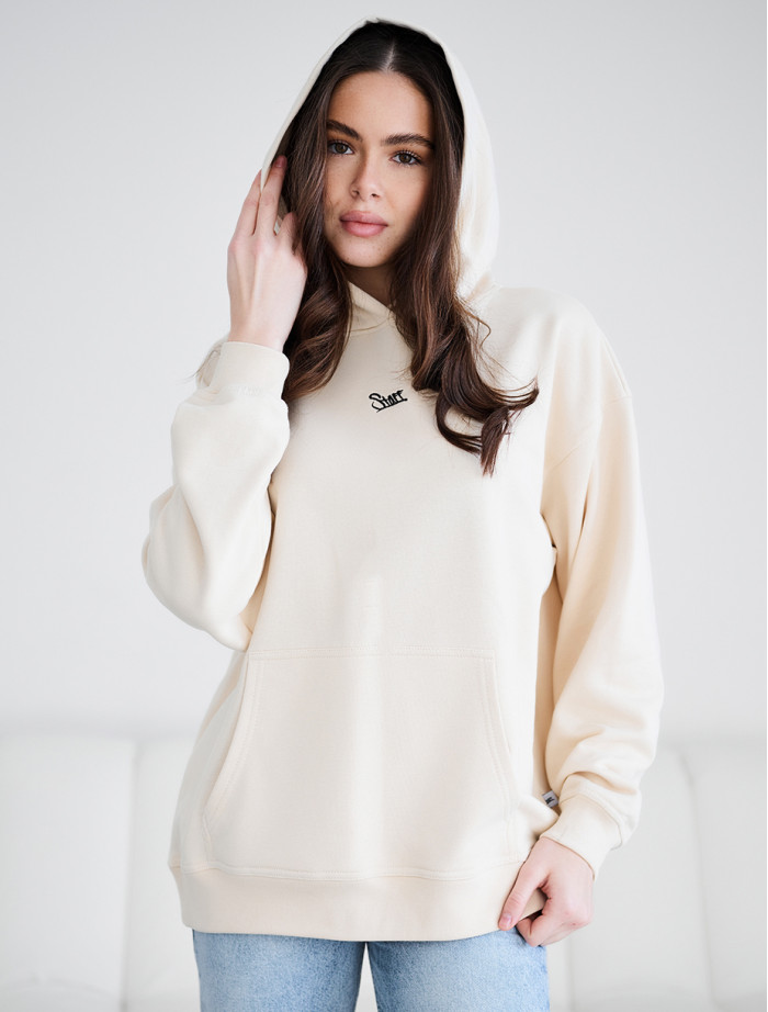 Hanorac de damă Staff ue milk logo oversize