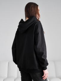 Hanorac de damă Staff ue black logo oversize