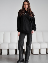 Hanorac de damă Staff ue black logo oversize