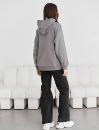 Hanorac de damă Staff ue gray logo oversize