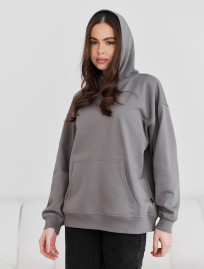 Hanorac de damă Staff ue gray logo oversize