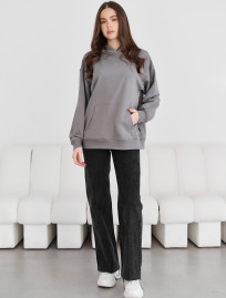 Hanorac de damă Staff ue gray logo oversize