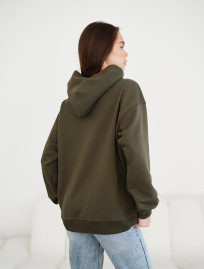 Hanorac de damă Staff ue khaki logo oversize
