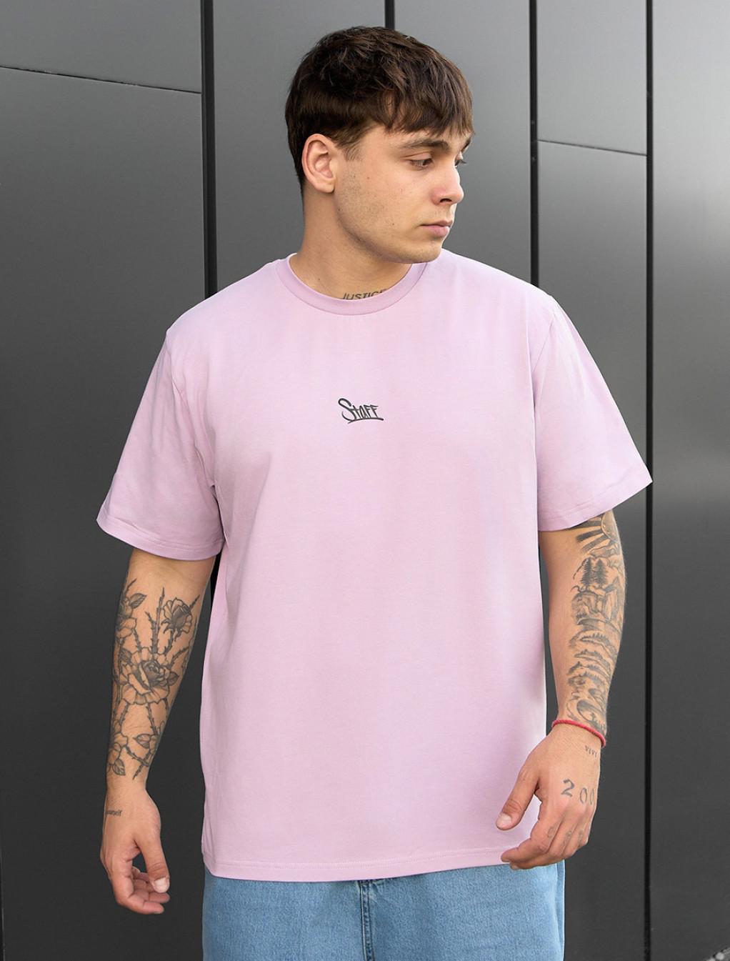 Tricou Staff lilac logo
