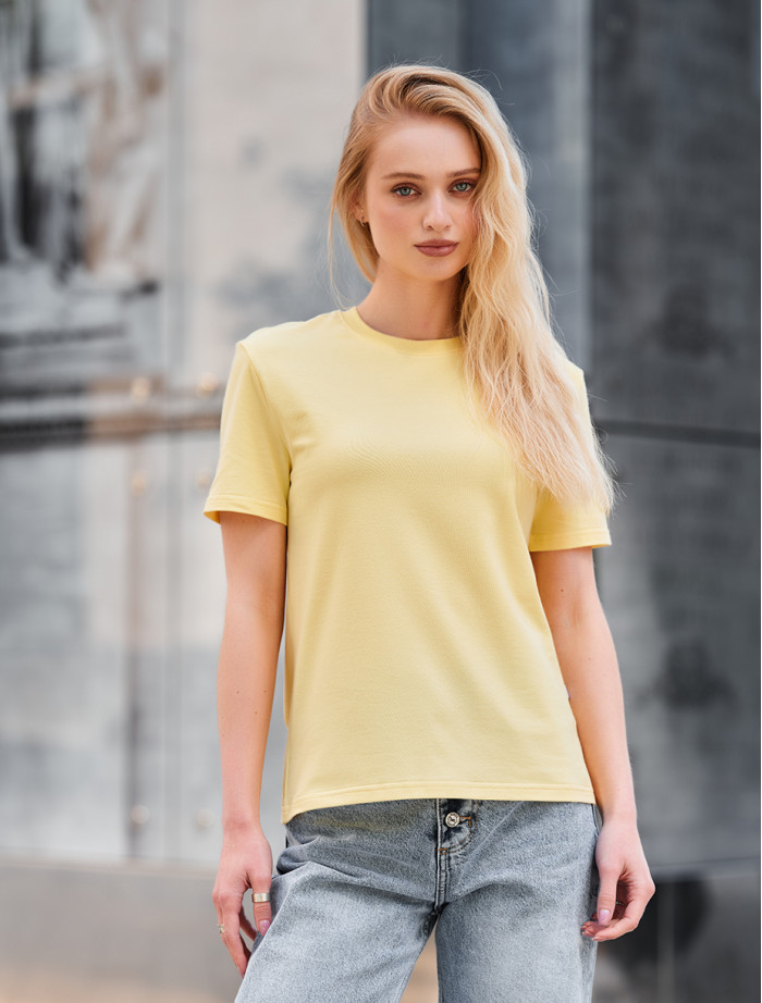 Tricou de damă Staff dy yellow