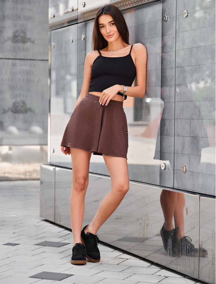 Pantaloni scurți de damă Staff ka brown