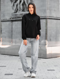 Hanorac de damă Staff lav black oversize