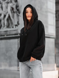 Hanorac de damă Staff lav black oversize