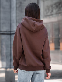 Hanorac de damă Staff lav brown oversize